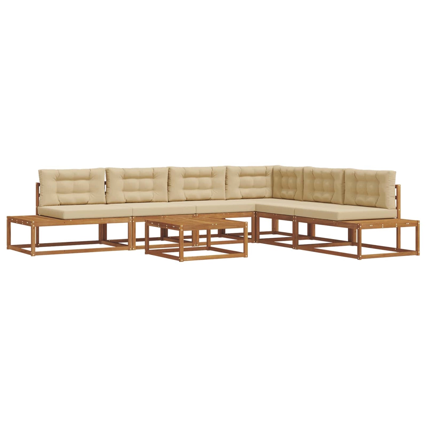 Outdoor-Sofagarnitur Natur und Beige