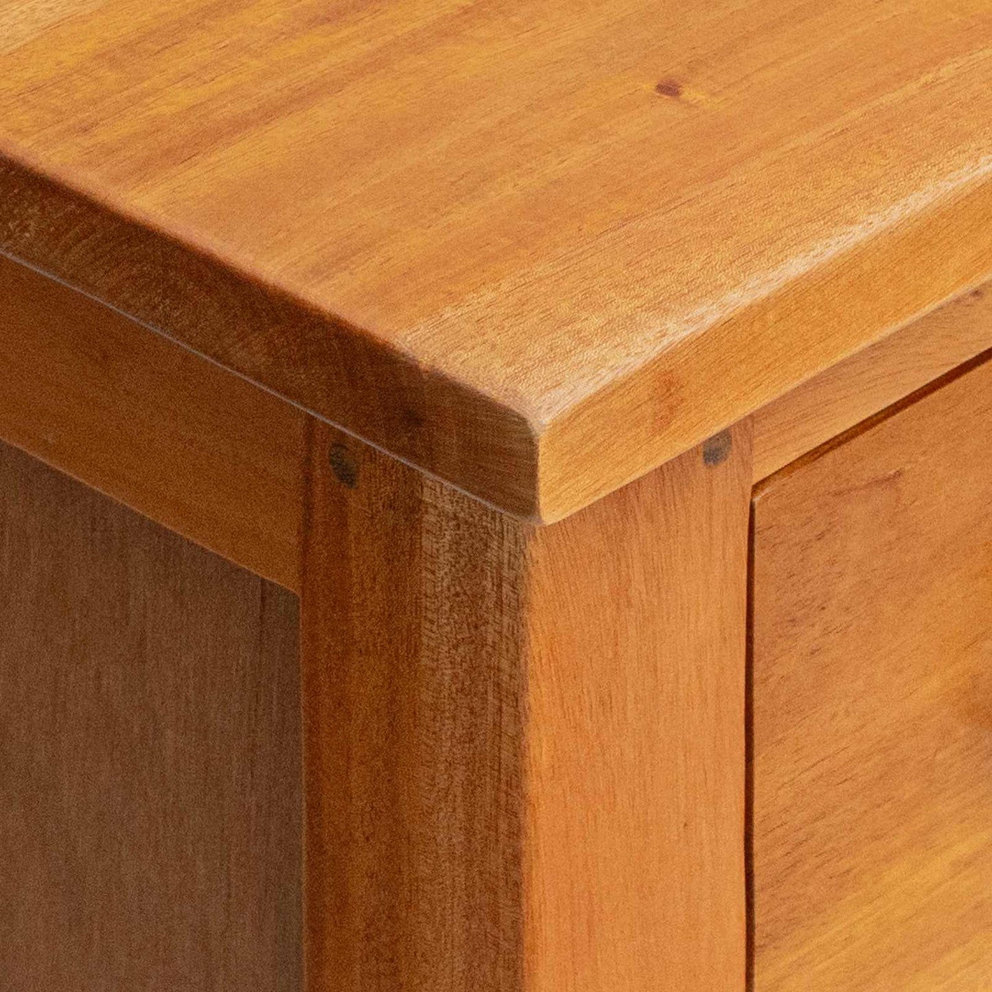 Kommode Natur 45 x 35 x 100,5 cm Massives Mahagoni Holz