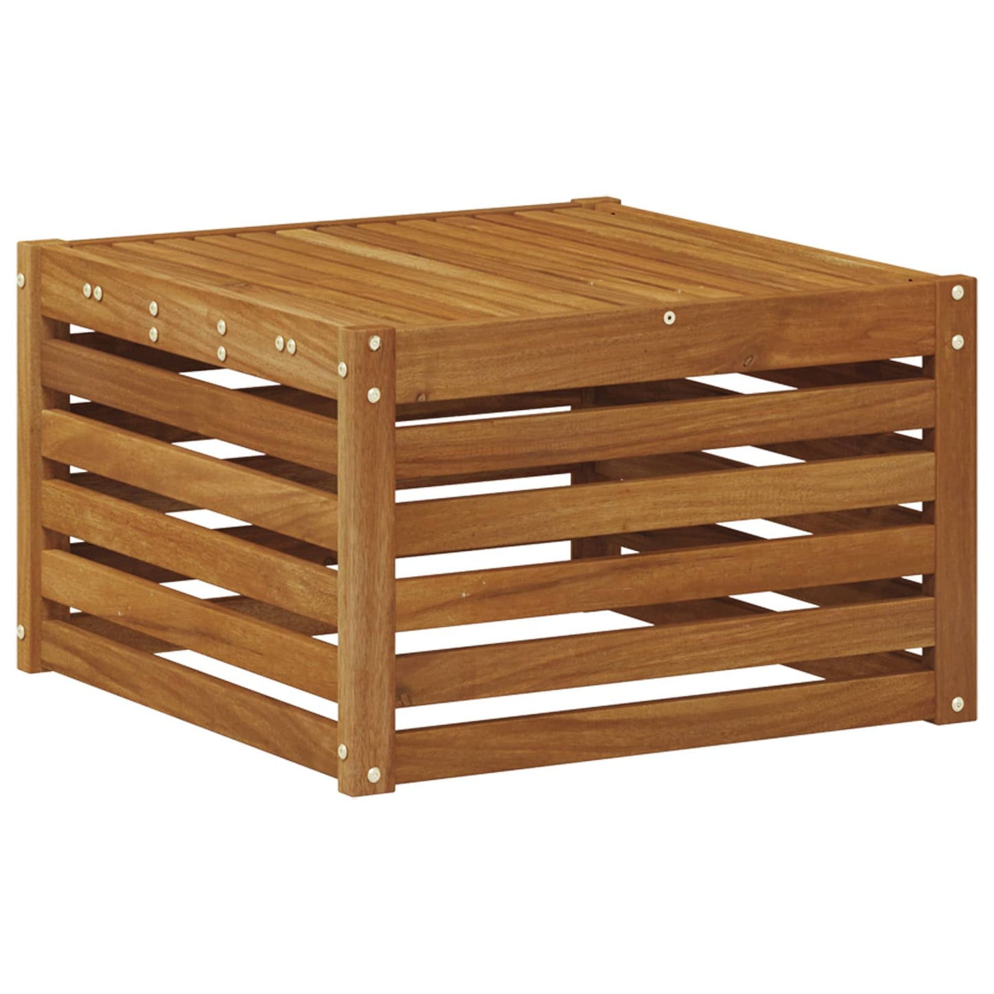 Outdoor-Sofagarnitur mit Kissen Natur und Creme 59 x 59 x 37 cm