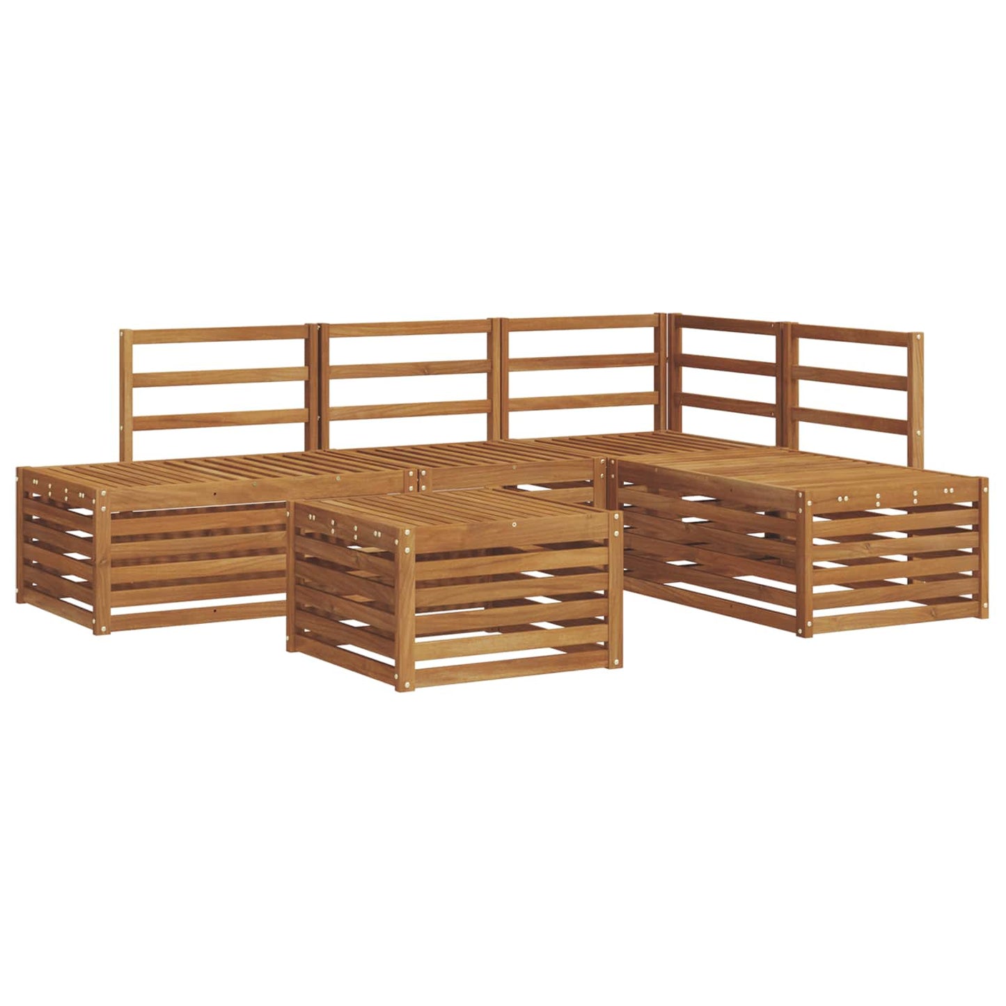 Outdoor-Sofagarnitur Natur 59 x 59 x 37 cm