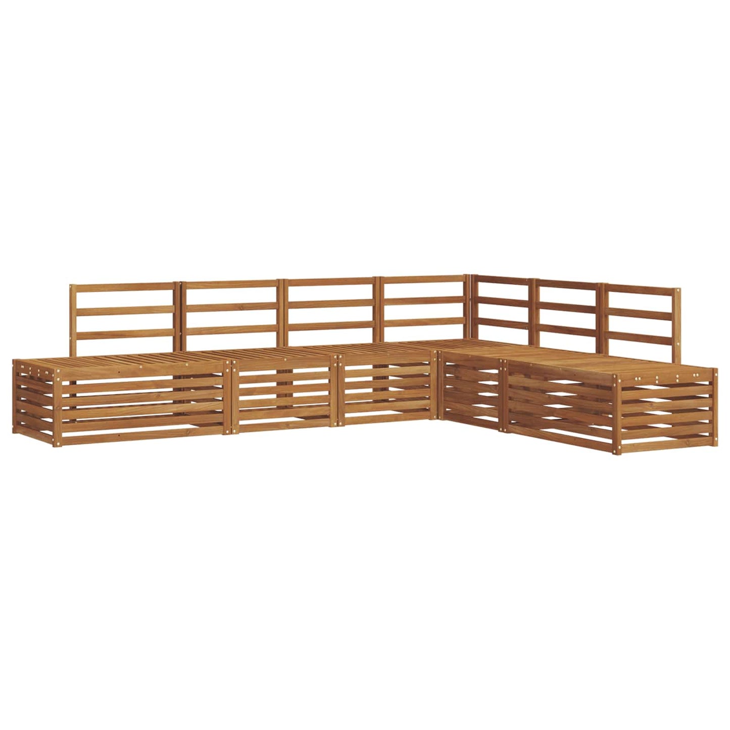 Outdoor-Sofagarnitur Natur 273 x 213,5 x 73 cm