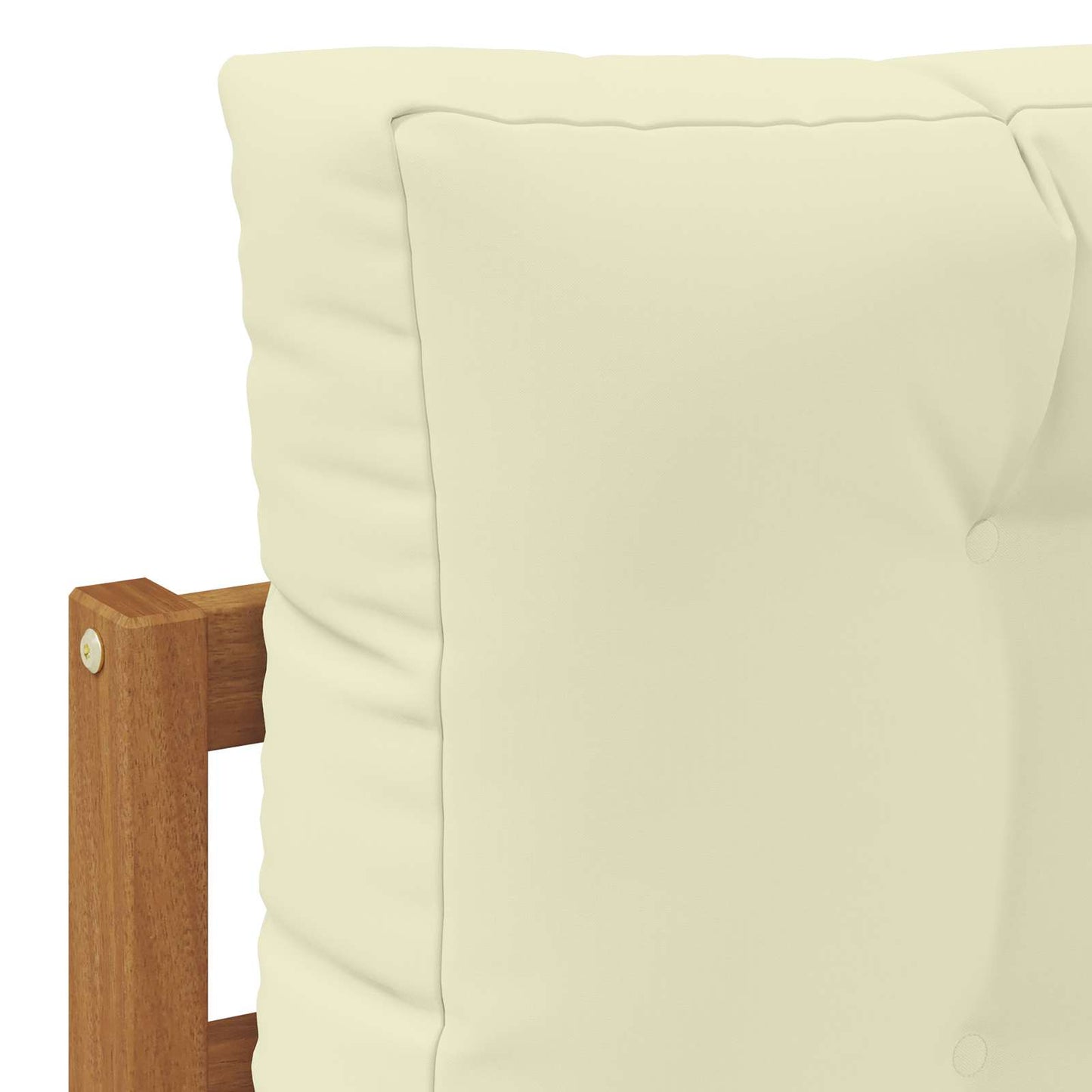 Outdoor-Sofagarnitur mit Kissen 4 Stück Natur und Creme