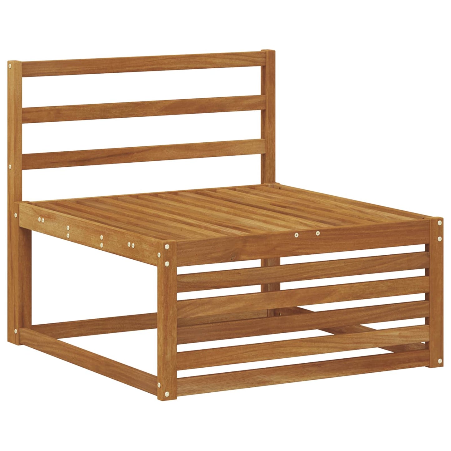 Outdoor-Sofagarnitur 5 Stück Natur Massivholz Akazie