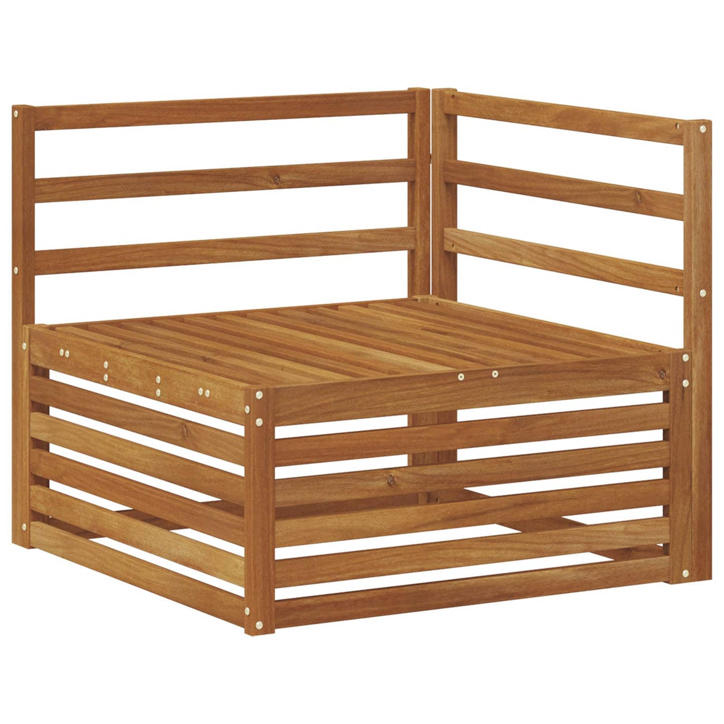 Outdoor-Sofagarnitur 5 Stück Natur Massivholz Akazie
