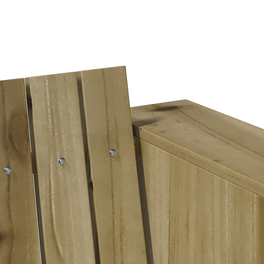 Garten-Sofa Braun 185,5 x 60 x 62 cm Massives Kiefernholz