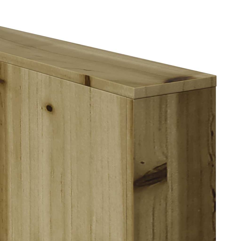 Garten-Sofa Braun 185,5 x 60 x 62 cm Massives Kiefernholz