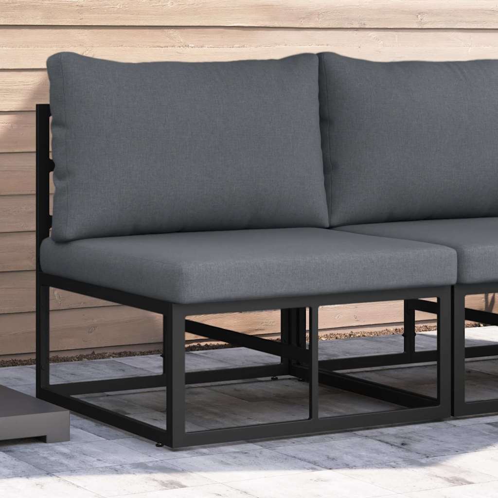 Gartenmöbel Schwarz und Anthrazit 70 x 71,5 x 71 cm Metall