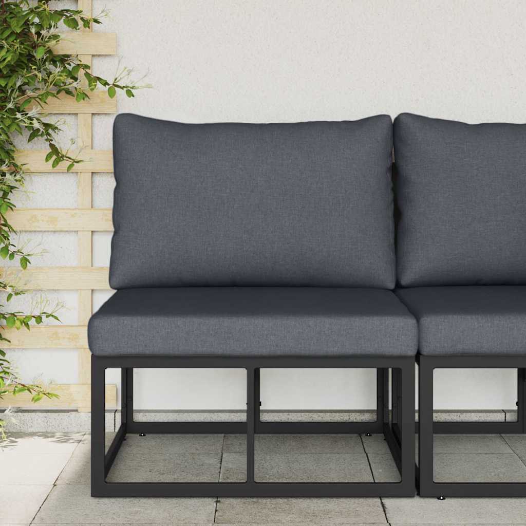 Gartenmöbel Schwarz und Anthrazit 70 x 71,5 x 71 cm Metall