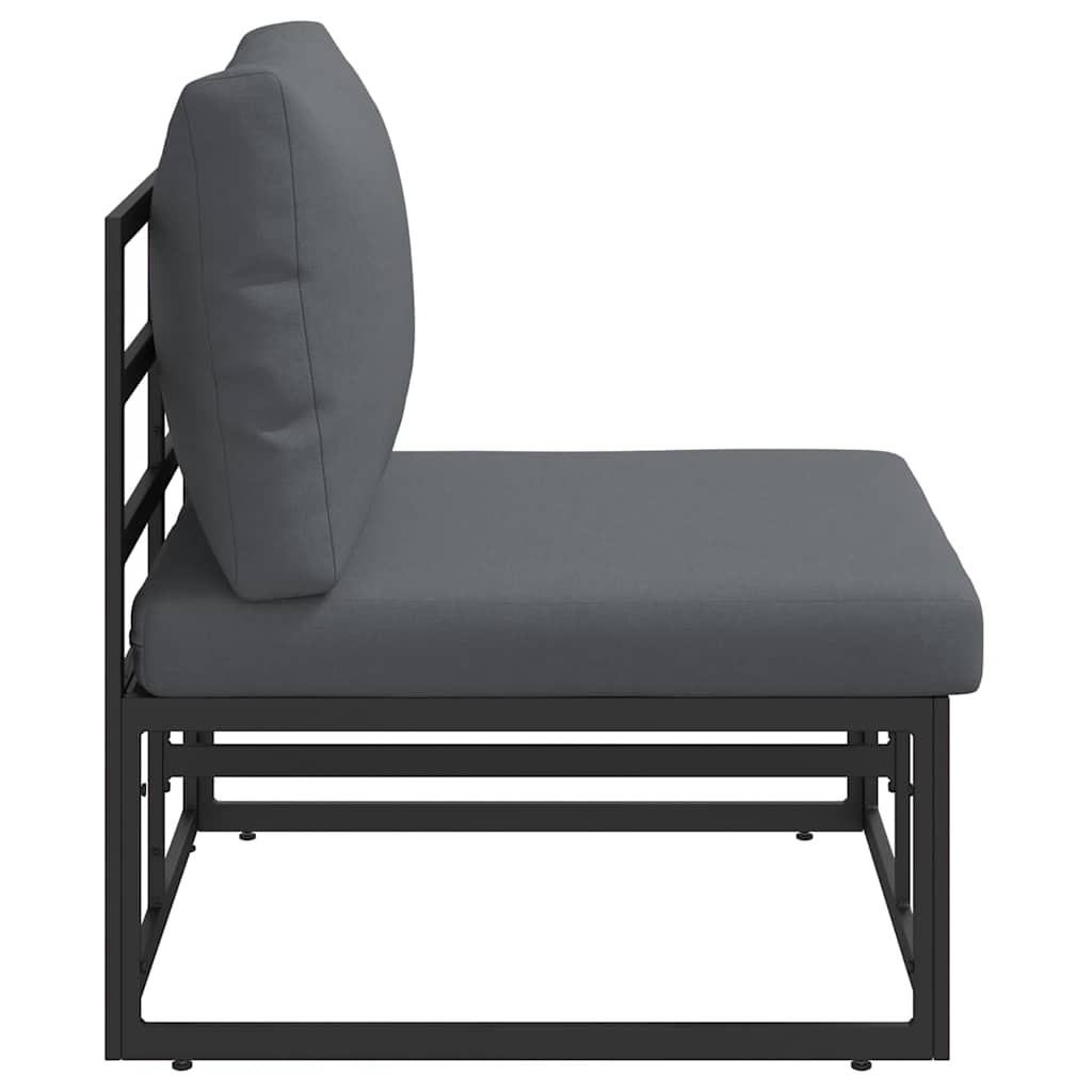 Gartenmöbel Schwarz und Anthrazit 70 x 71,5 x 71 cm Metall