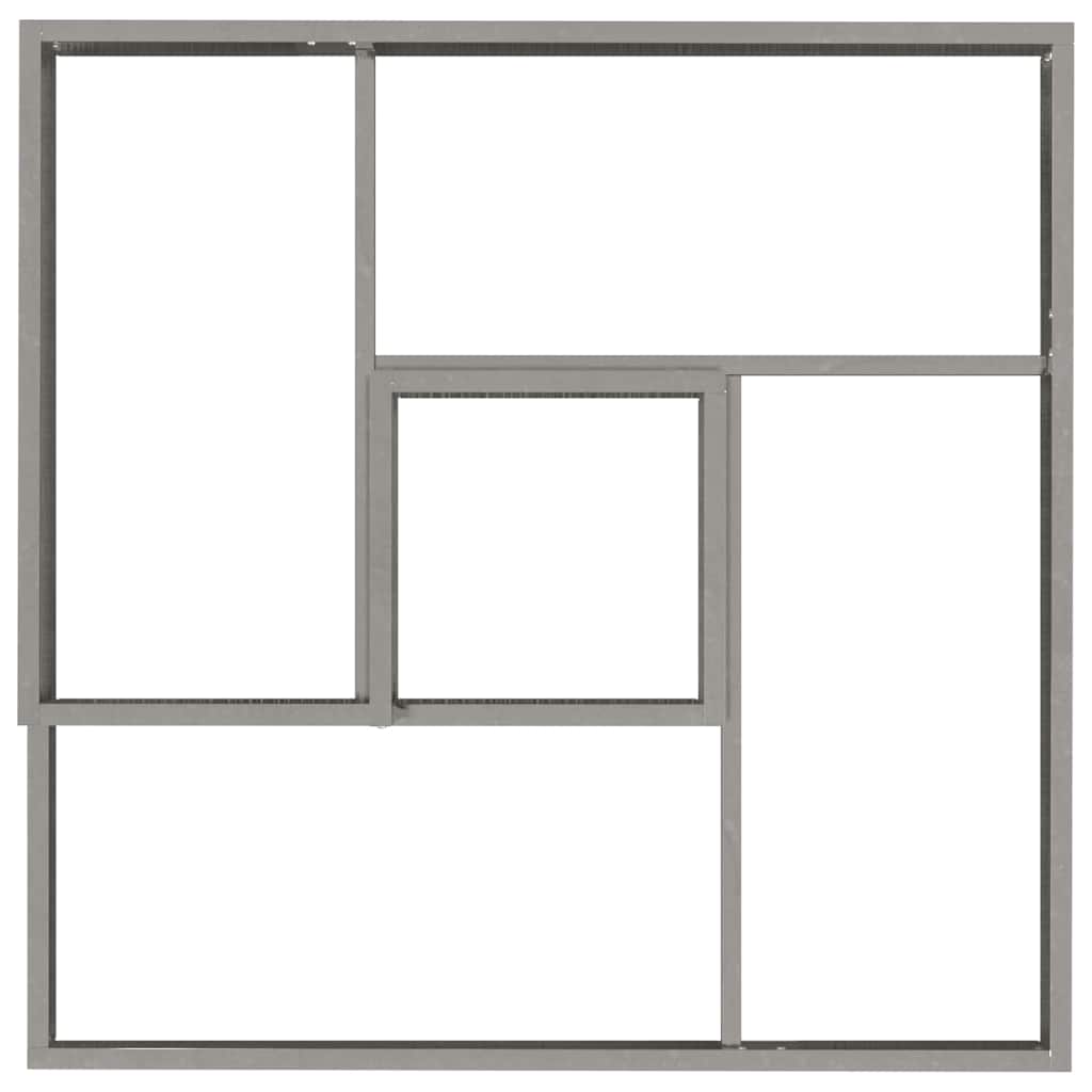 Garten-Pflanzgefäß Silber 80 x 80 x 50 cm Edelstahl