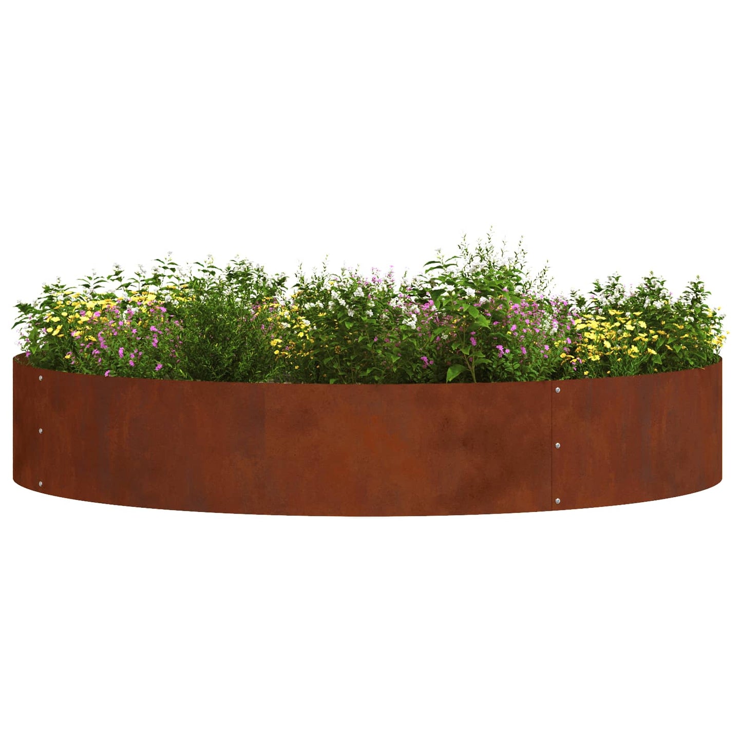 Pflanzenring 5 pcs Braun 120 x 120 x 20 cm Wetterfeststahl