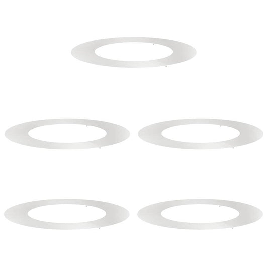 geeignet für flache Baumringe 5 pcs Silber Ø50 / 80 cm Edelstahl