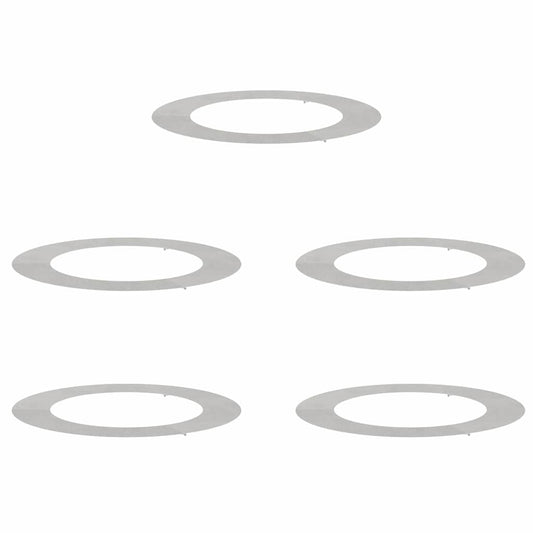 geeignet für flache Baumringe 5 pcs Silber Ø60 / 90 cm Edelstahl