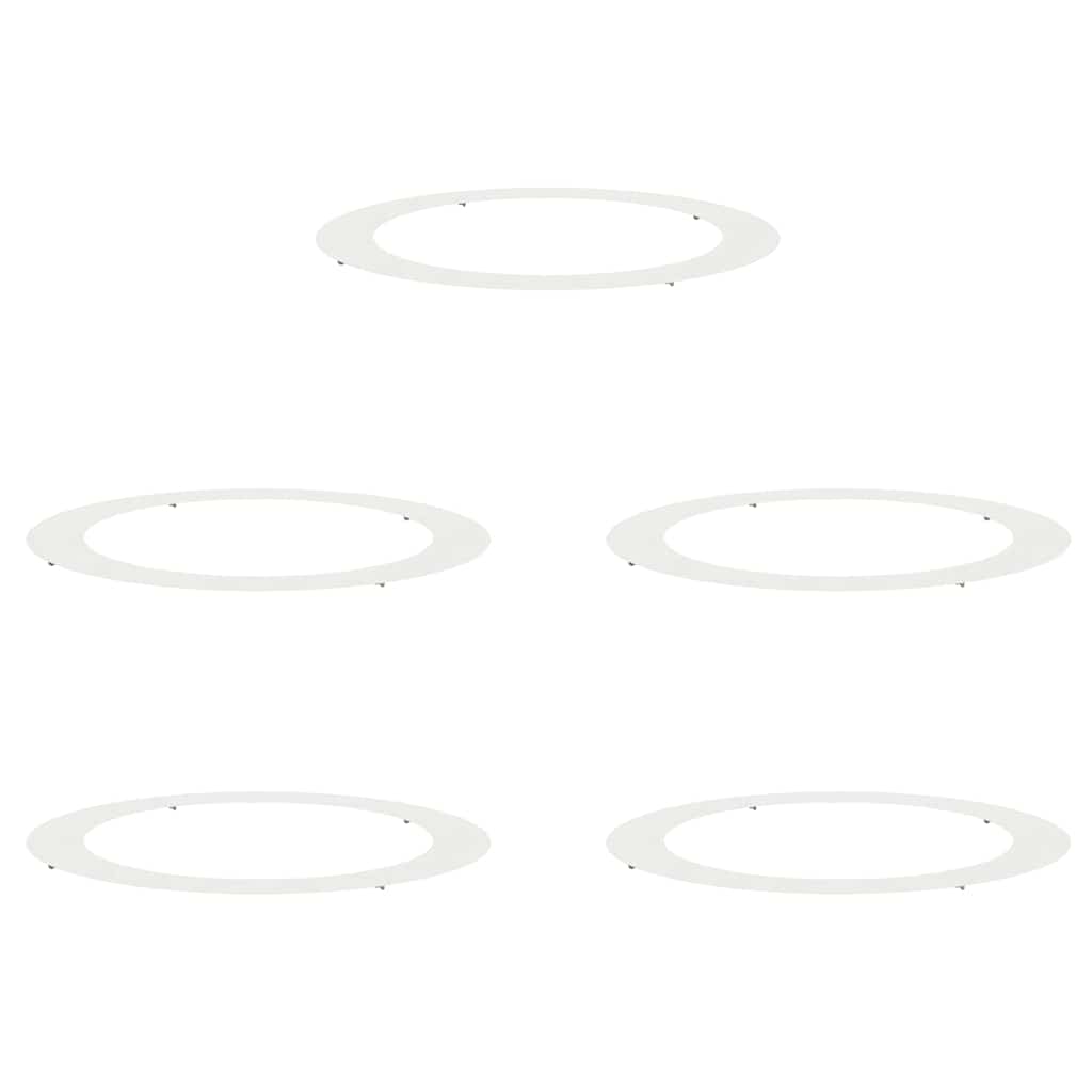 geeignet für flache Baumringe 5 pcs Weiß Ø90 / 120 cm Stahl