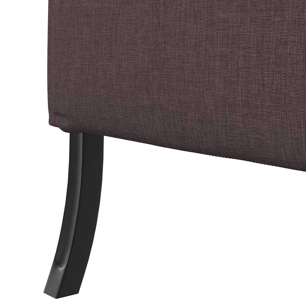 Hoher Rücken Sofa 101cm Dunkelbraun Stoff