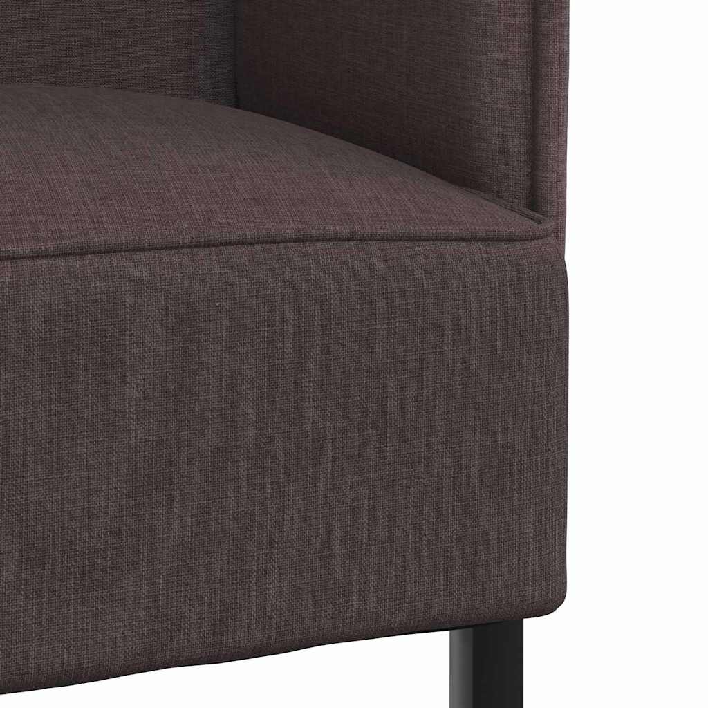 Hoher Rücken Sofa 101cm Dunkelbraun Stoff