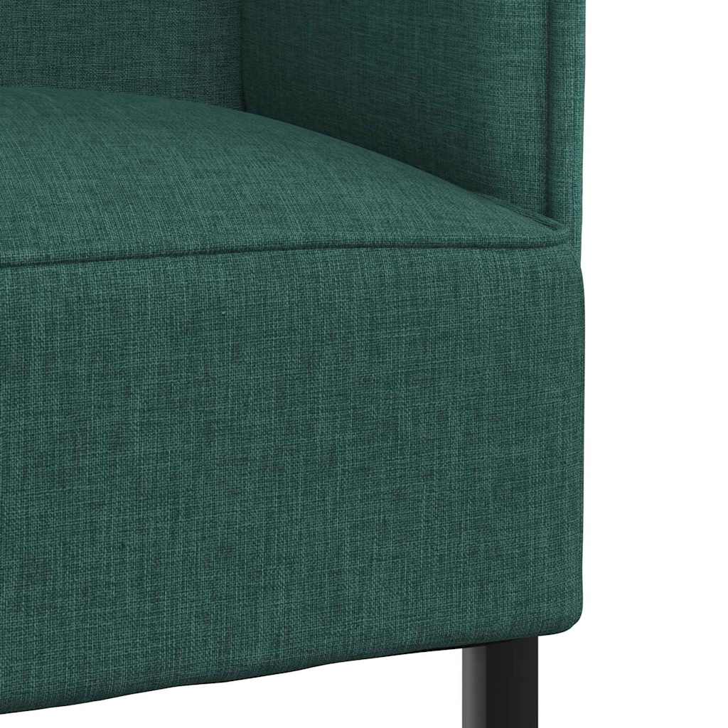 Hoher Rücken Sofa 101cm Dunkelgrün Stoff
