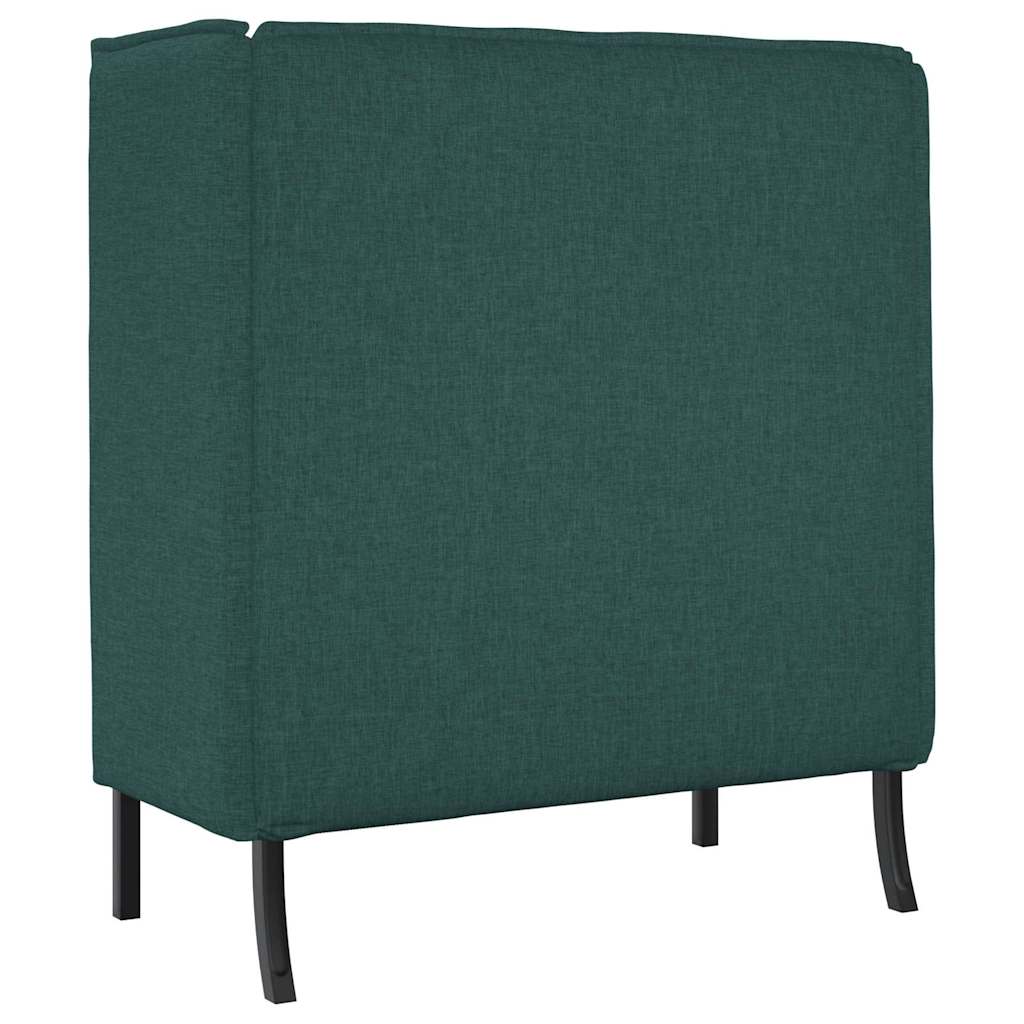 Hoher Rücken Sofa 101cm Dunkelgrün Stoff