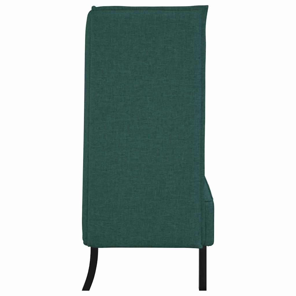 Hoher Rücken Sofa 101cm Dunkelgrün Stoff