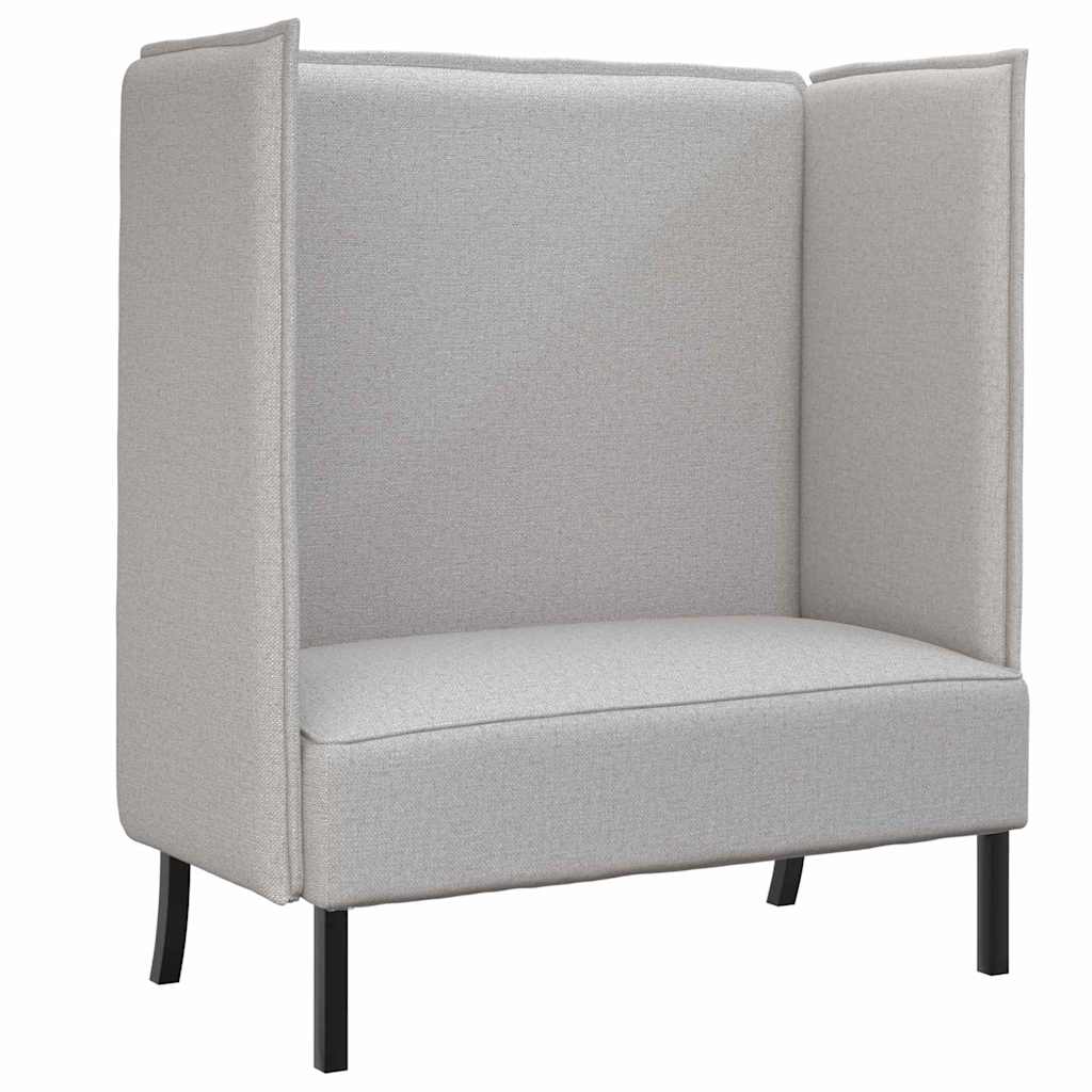 Hoher Rücken Sofa Wolkengrau 109 x 56 x 121 cm Stoff