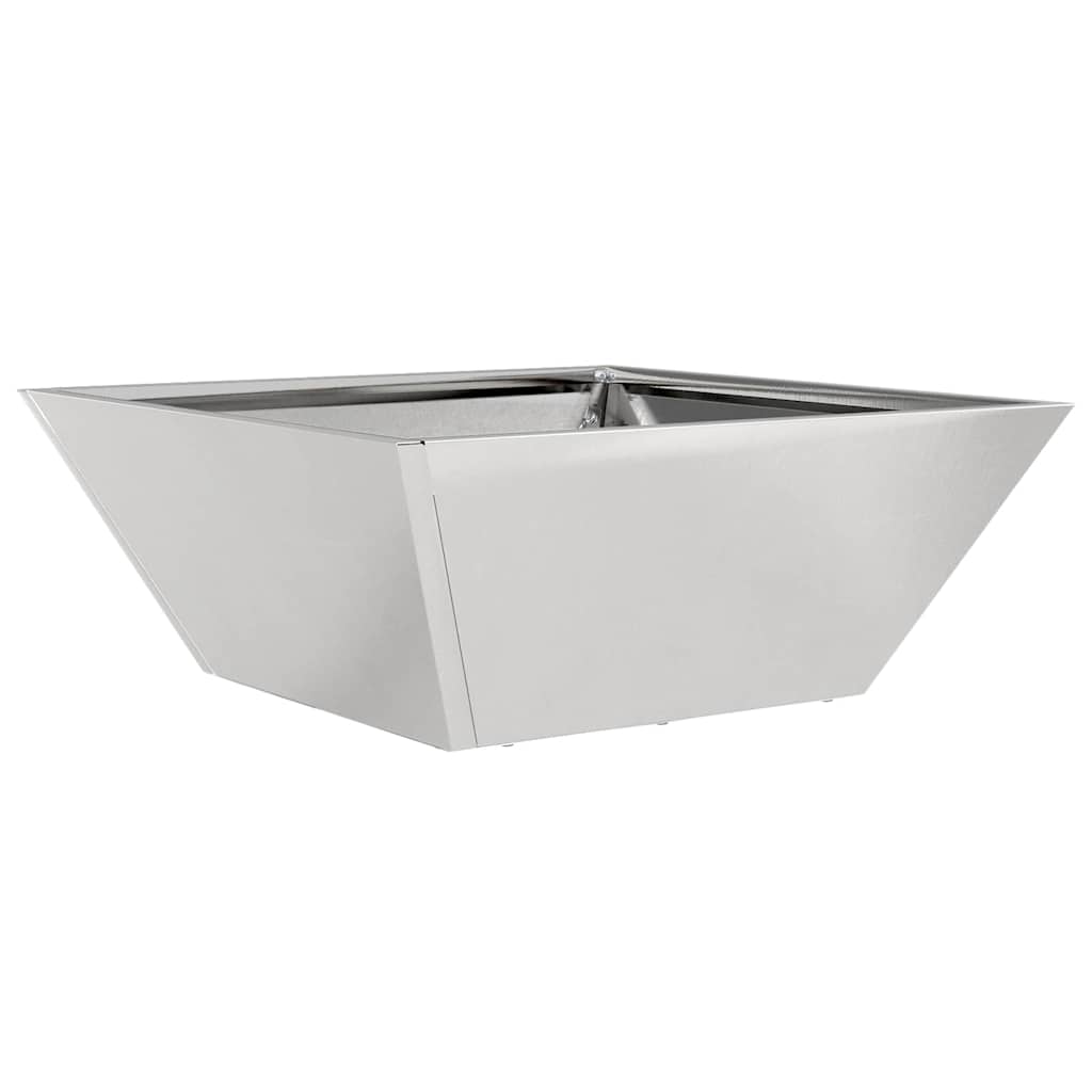 Garten-Pflanzgefäß 5 pcs Silber 40 x 40 x 15 cm Edelstahl