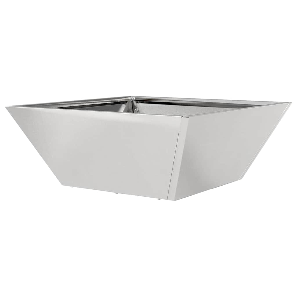 Garten-Pflanzgefäß 5 pcs Silber 40 x 40 x 15 cm Edelstahl