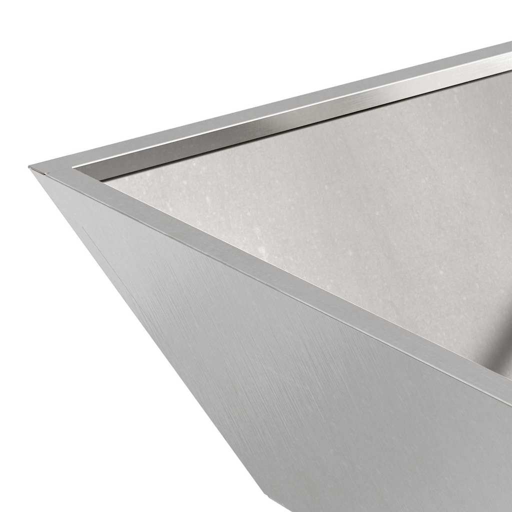 Garten-Pflanzgefäß 5 pcs Silber 50 x 50 x 15 cm Edelstahl