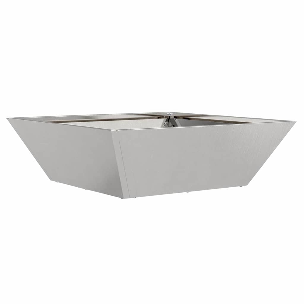 Garten-Pflanzgefäß 5 pcs Silber 50 x 50 x 15 cm Edelstahl