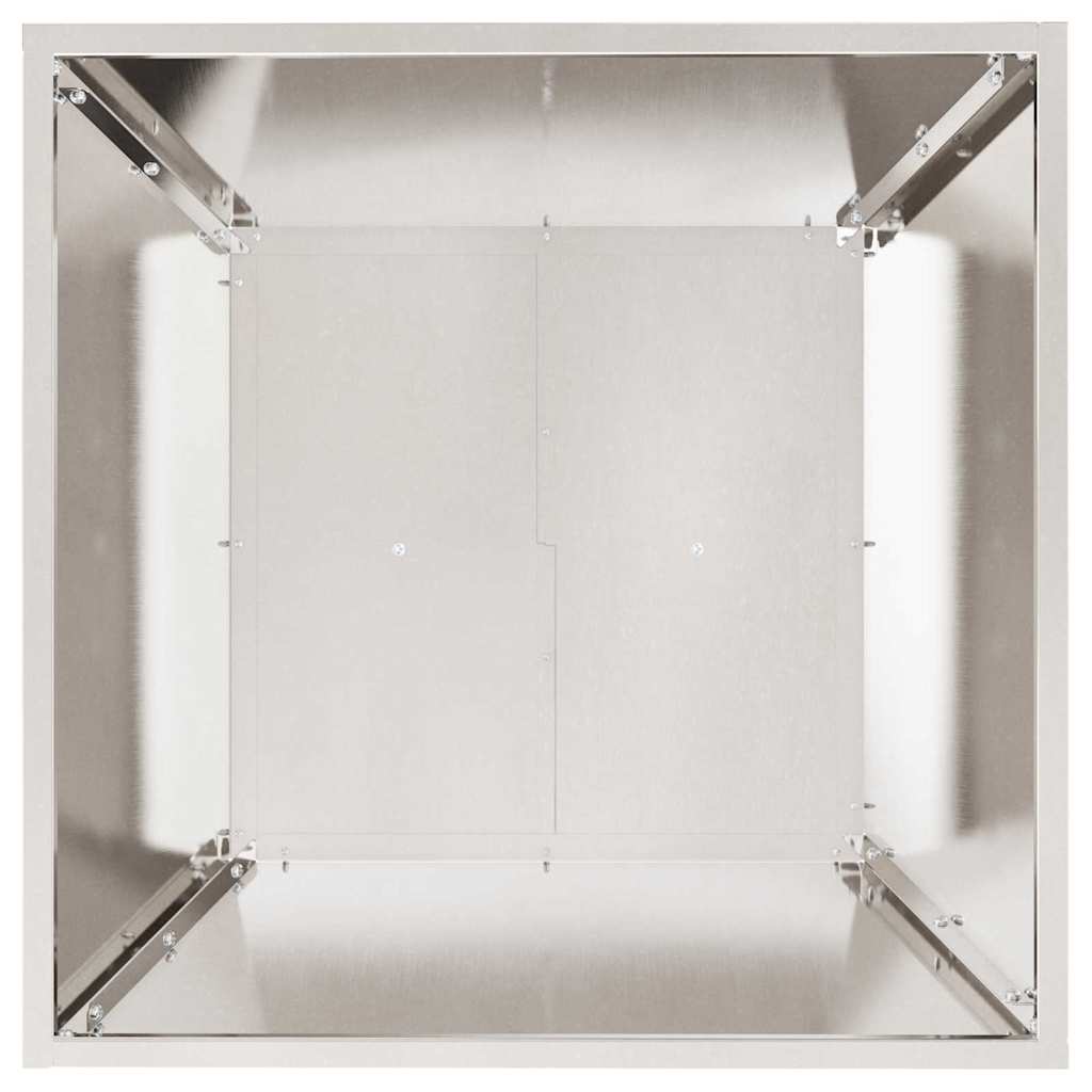 Garten-Pflanzgefäß 5 pcs Silber 50 x 50 x 15 cm Edelstahl