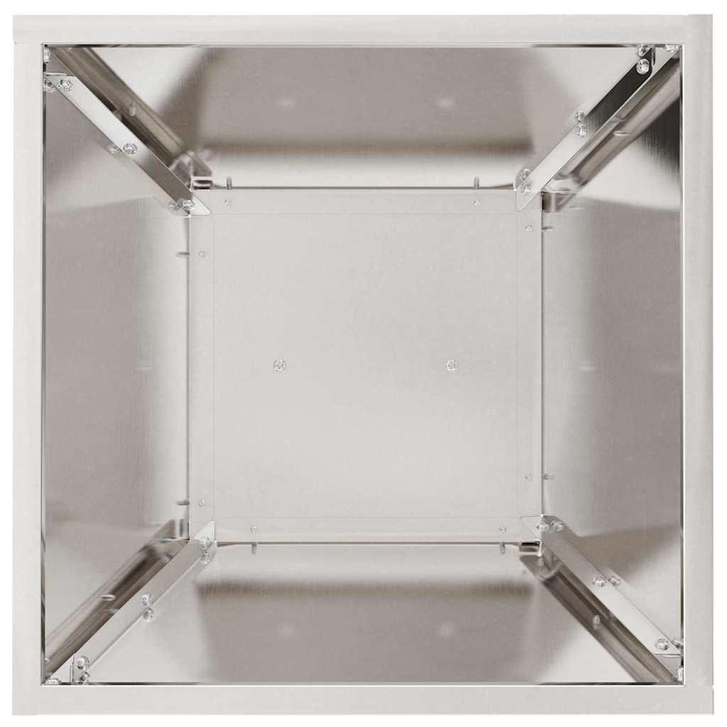 Säulen Pflanzer 2 pcs Silber 35 x 35 x 73 cm