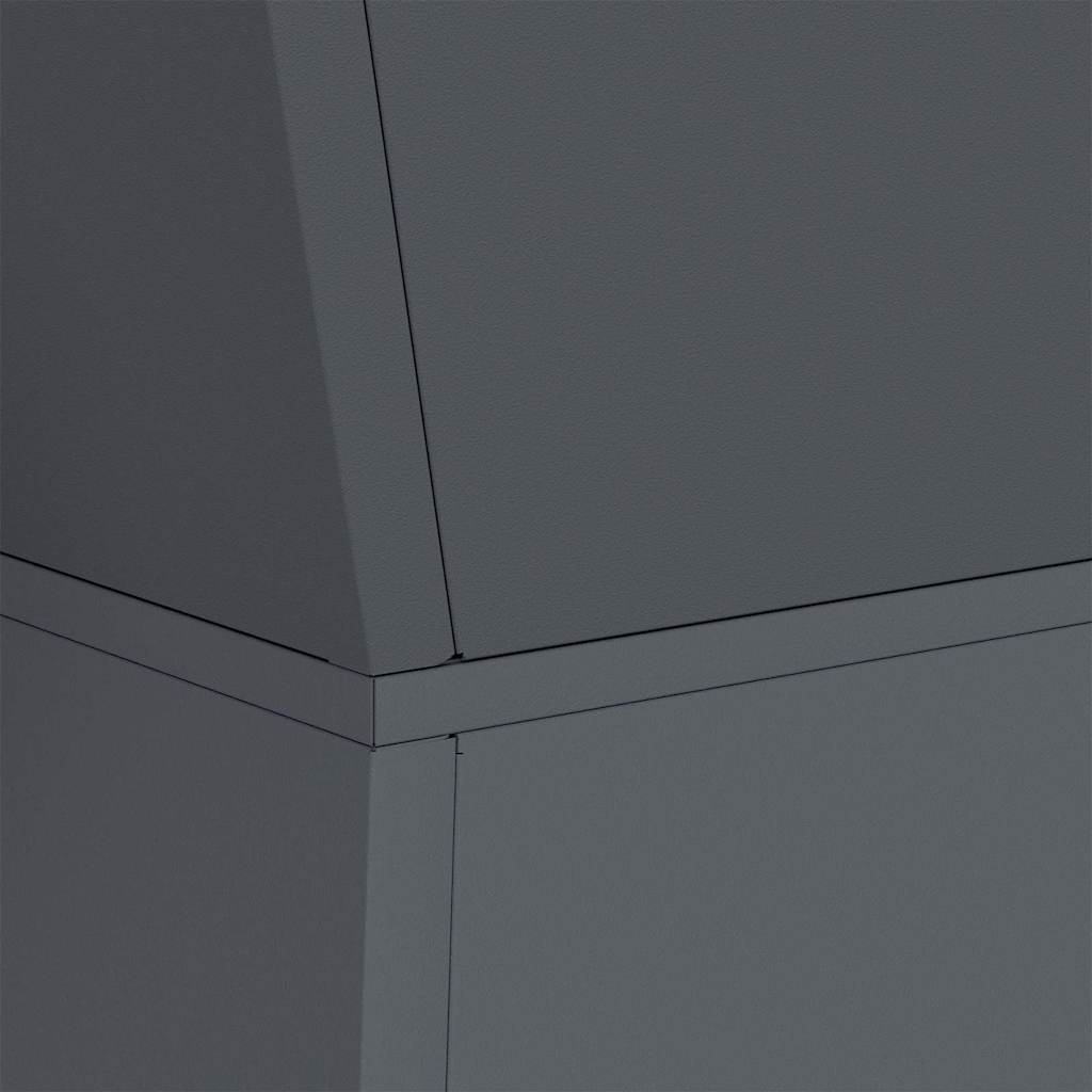 Säulen Pflanzer 2 pcs Anthrazit 40 x 40 x 100 cm
