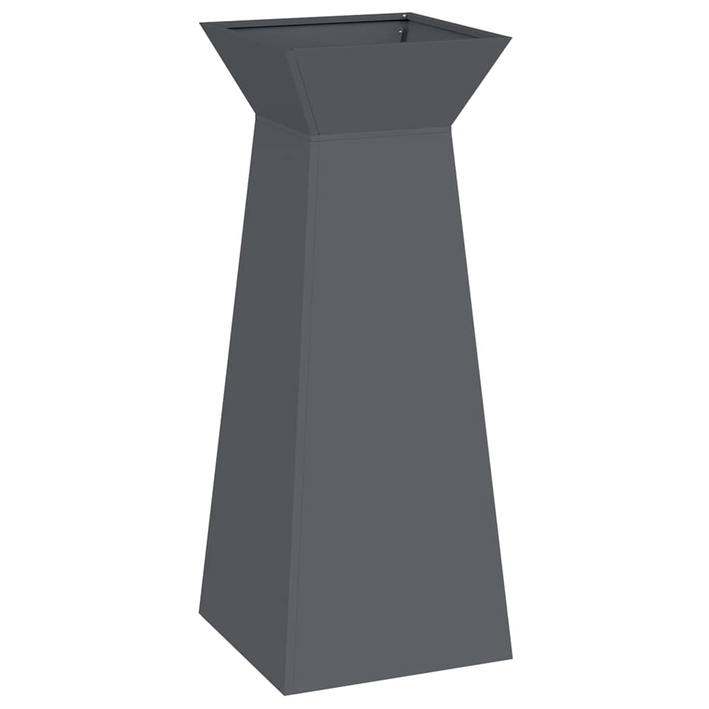 Säulen Pflanzer 2 pcs Anthrazit 40 x 40 x 100 cm