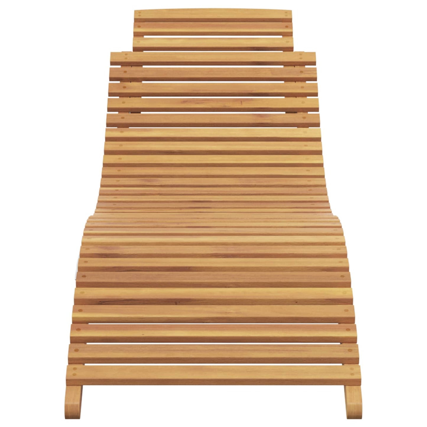 Sonnenliege Braun 198 x 55 x 58,5 cm Massivholz Teak
