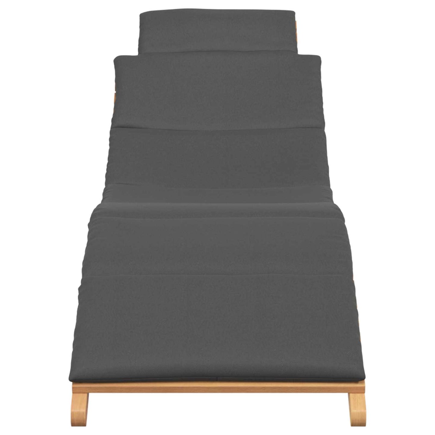 Garten Sonnenliege Braun 198 x 55 x 58,5 cm Massivholz Teak