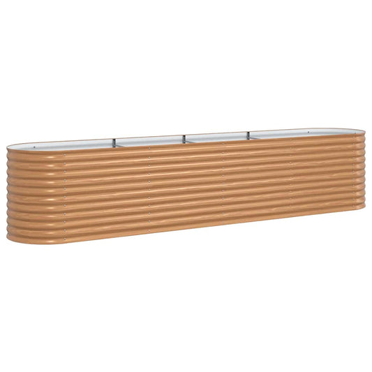 Hochbeet Braun 400 x 80 x 81 cm Stahl