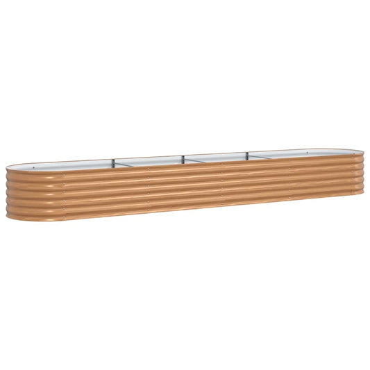 Hochbeet Braun 400 x 80 x 44 cm Stahl