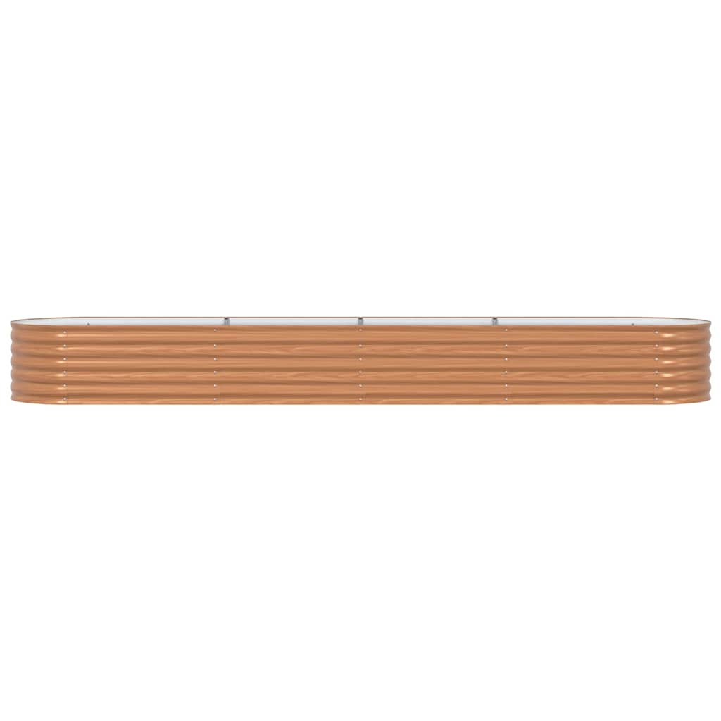Hochbeet Braun 400 x 80 x 44 cm Stahl