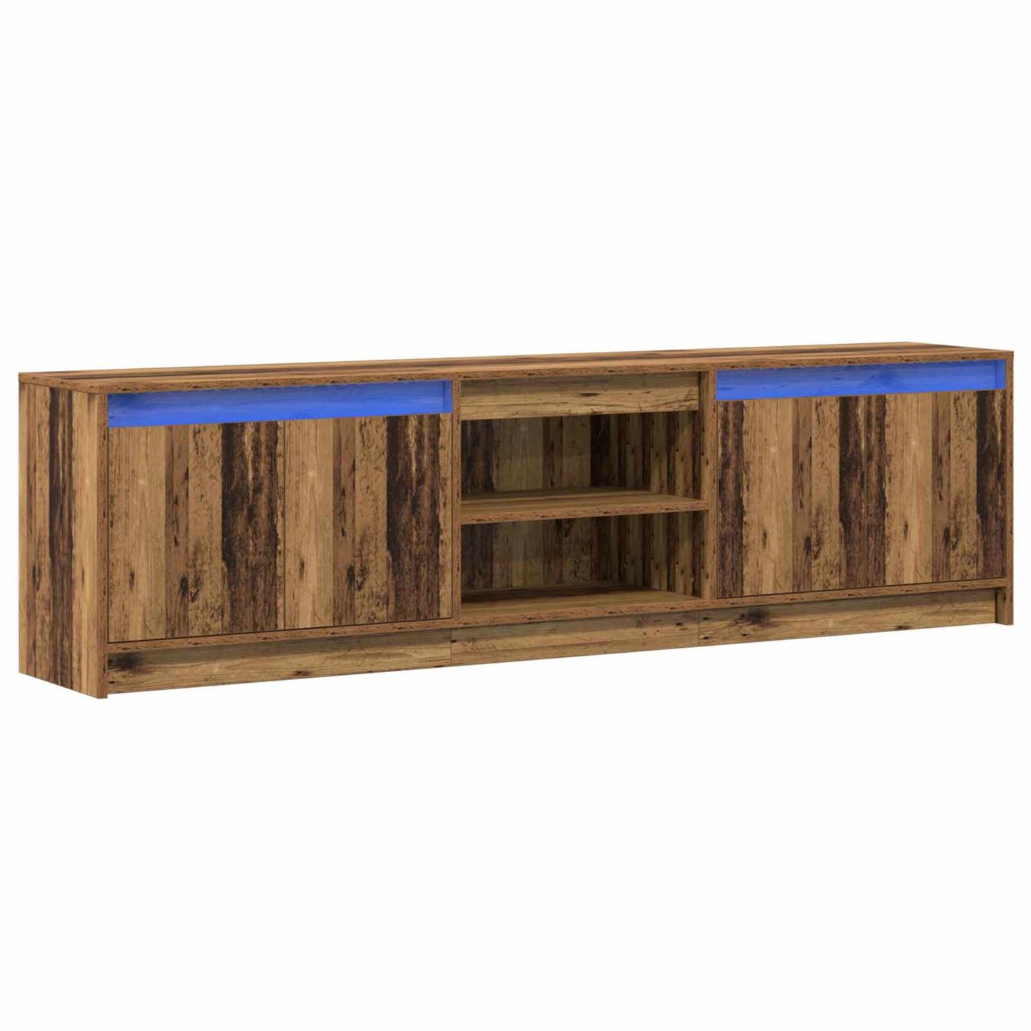 TV-Einheiten 2 pcs Braun 180 x 34 x 50 cm Holzwerkstoff
