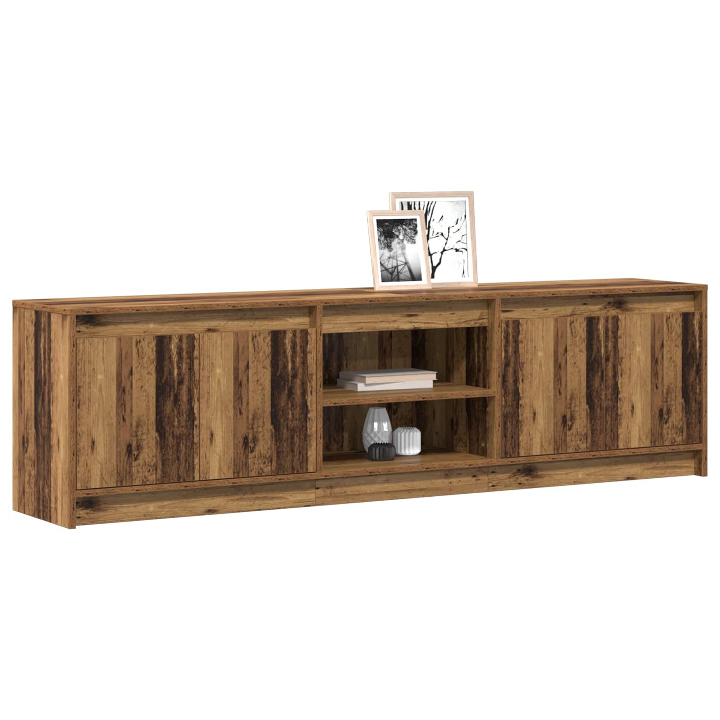 TV-Einheiten 2 pcs Braun 180 x 34 x 50 cm Holzwerkstoff