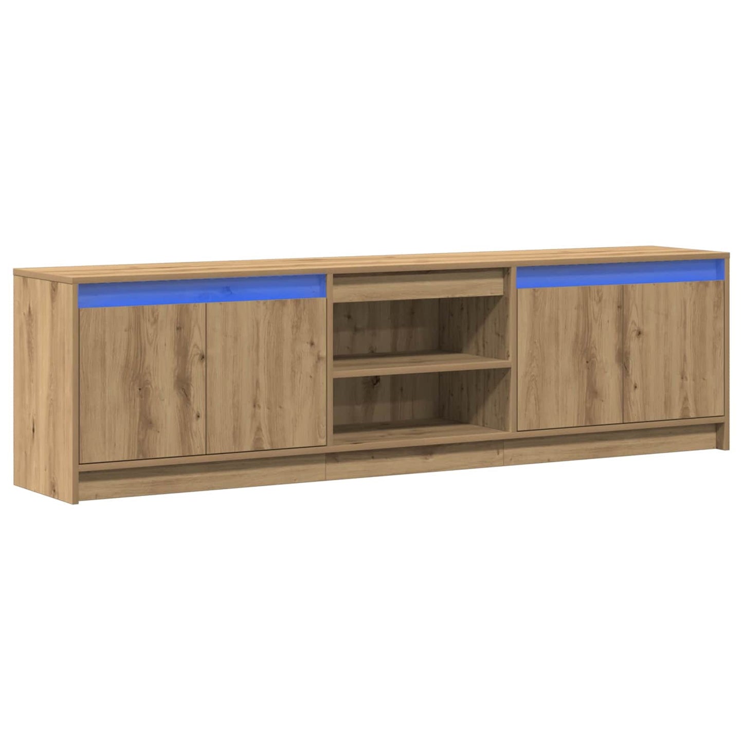 TV-Einheiten 2 pcs Braun 180 x 34 x 50 cm Holzwerkstoff