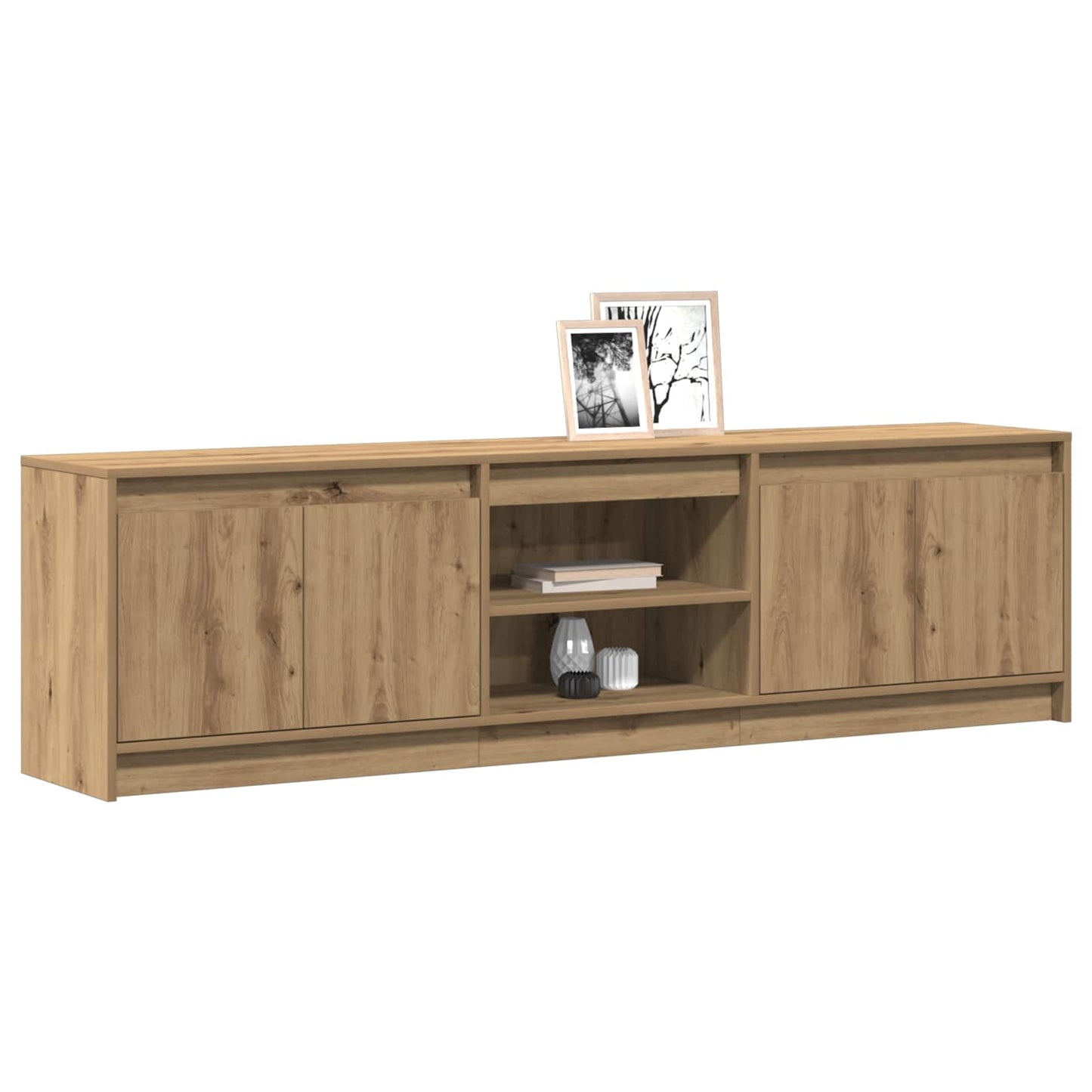 TV-Einheiten 2 pcs Braun 180 x 34 x 50 cm Holzwerkstoff