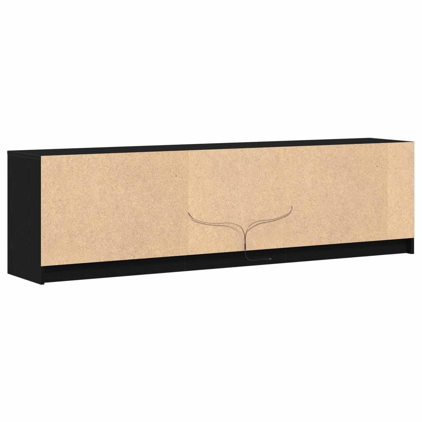 TV-Einheiten 2 pcs Schwarz 180 x 34 x 50 cm Holzwerkstoff
