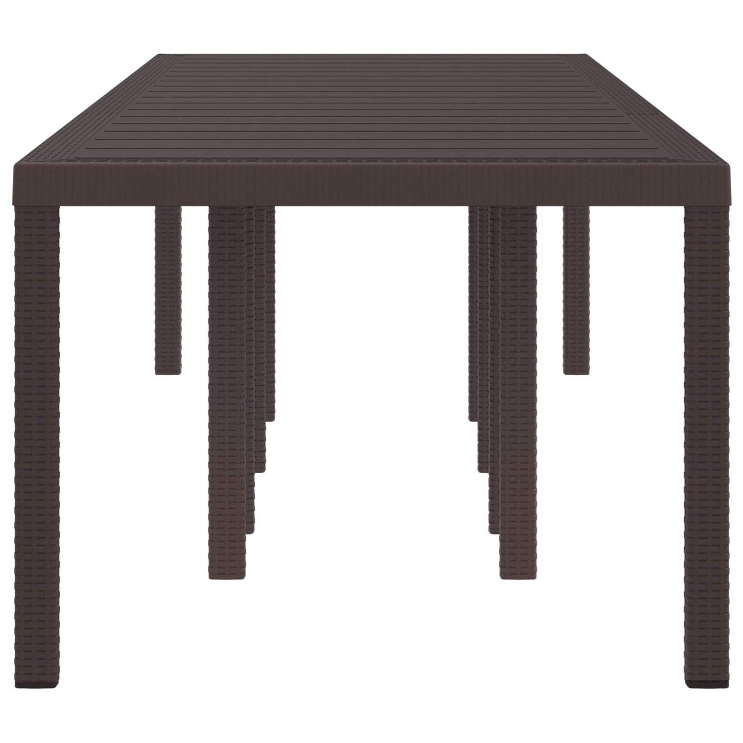 Gartentisch Braun 300 x 100 x 73 cm Poly-Rattan