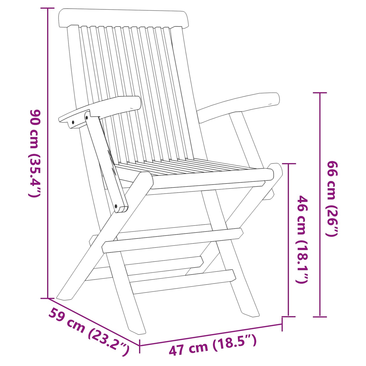 Garten Essgruppe 7 pcs Braun Massivholz Teak