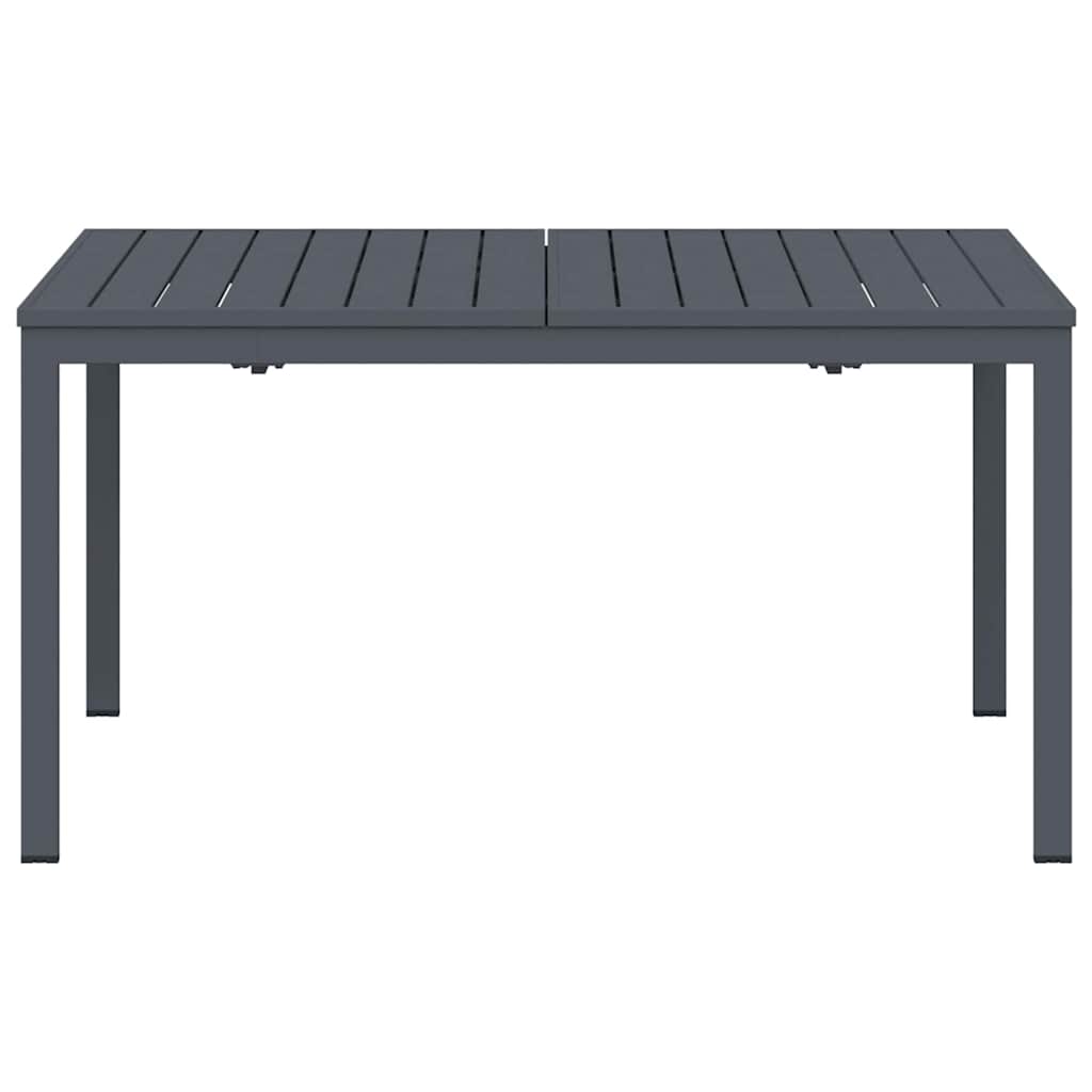 Esstisch für draußen 2 pcs Anthrazit 210 x 90 x 73 cm Stahl