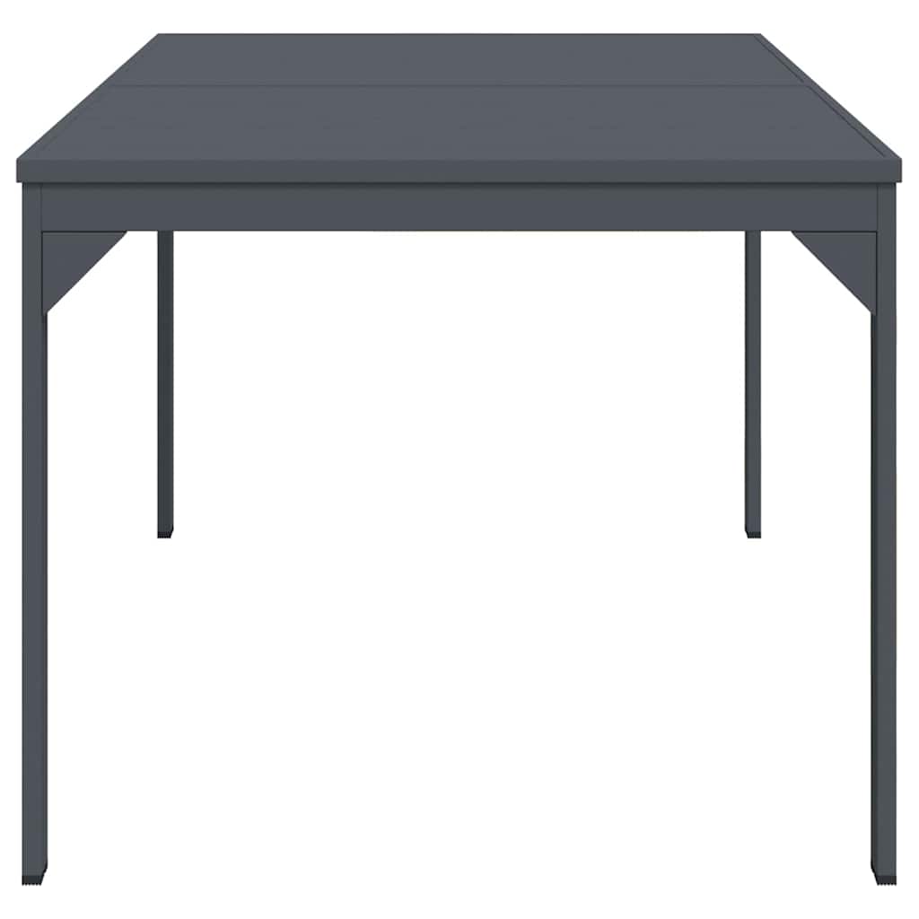 Esstisch für draußen 2 pcs Anthrazit 210 x 90 x 73 cm Stahl