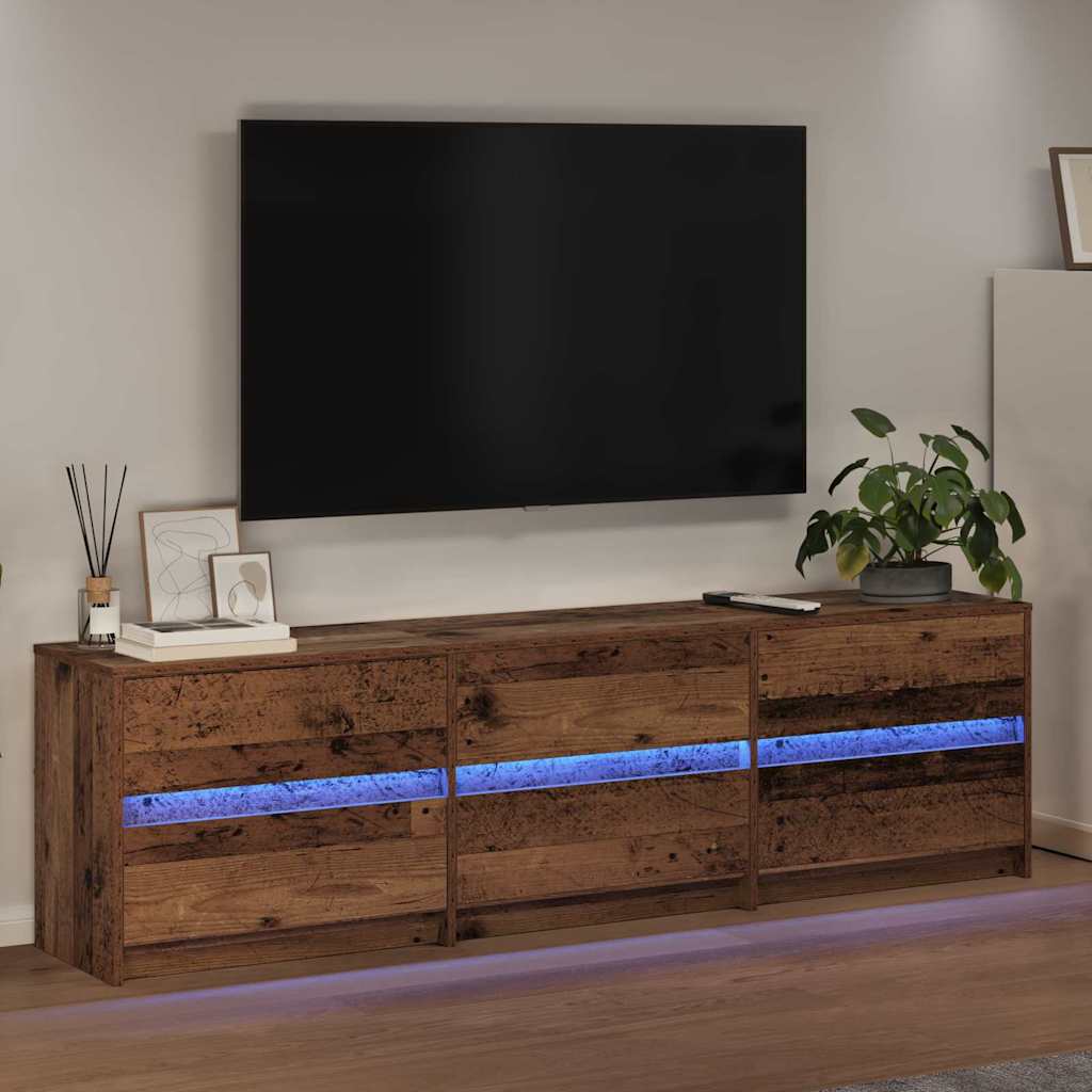 TV-Einheiten 2 pcs Altholz 180 x 34 x 50 cm Holzwerkstoff