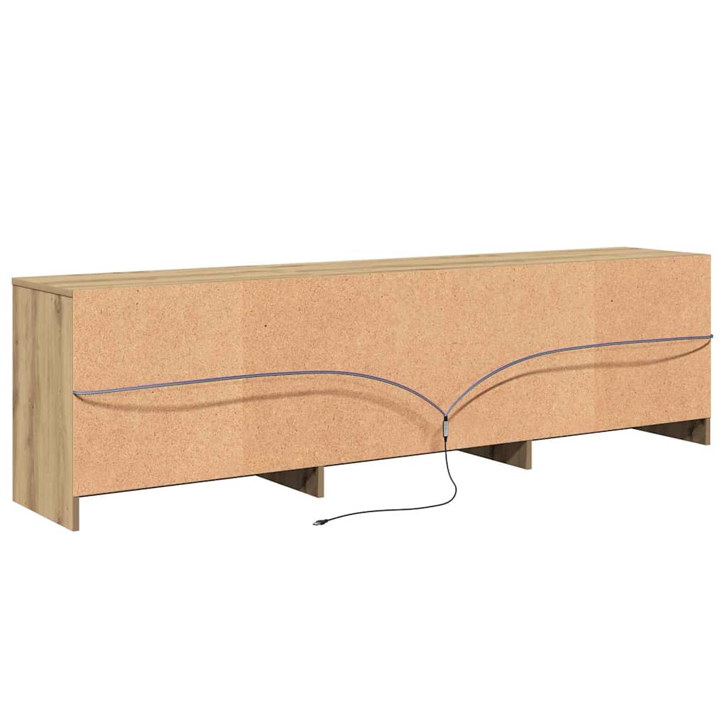 TV-Einheiten 2 pcs Artisan-Eiche 180 x 34 x 50 cm Holzwerkstoff