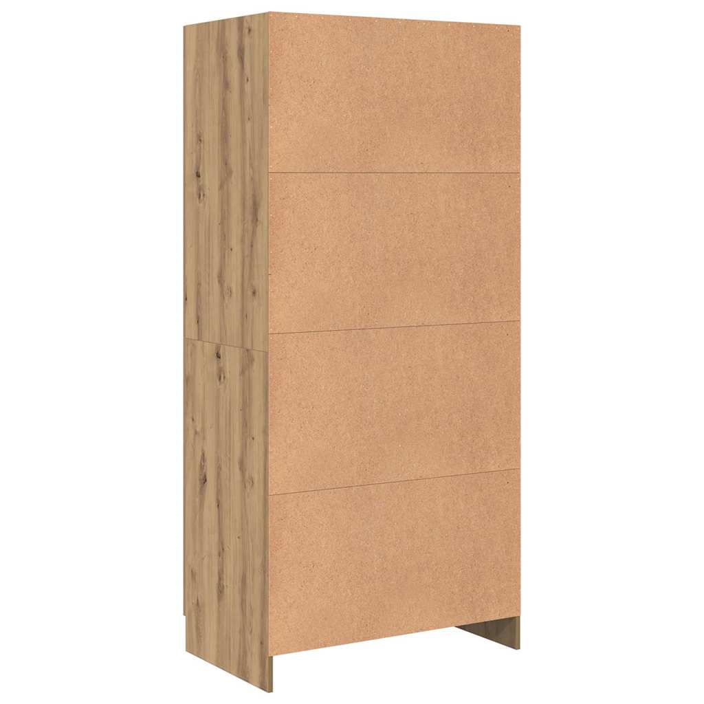 Kleiderschrank mit Tür Kunsthandwerk Eiche 82,5 x 51,5 x 180 cm