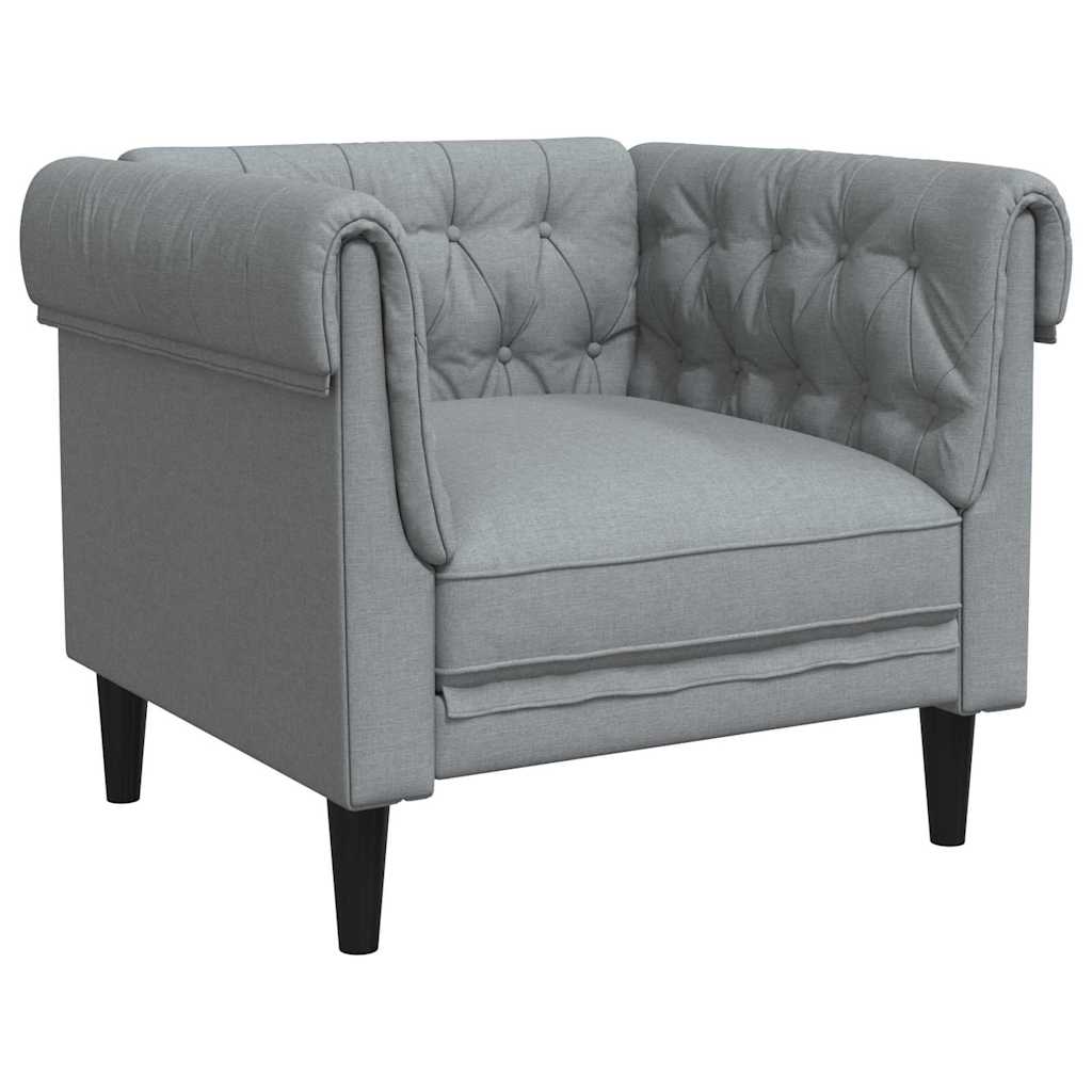 Wohnzimmer Couch 3 pcs Hellgrau 201,5 x 74,5 x 74,5 cm Stoff